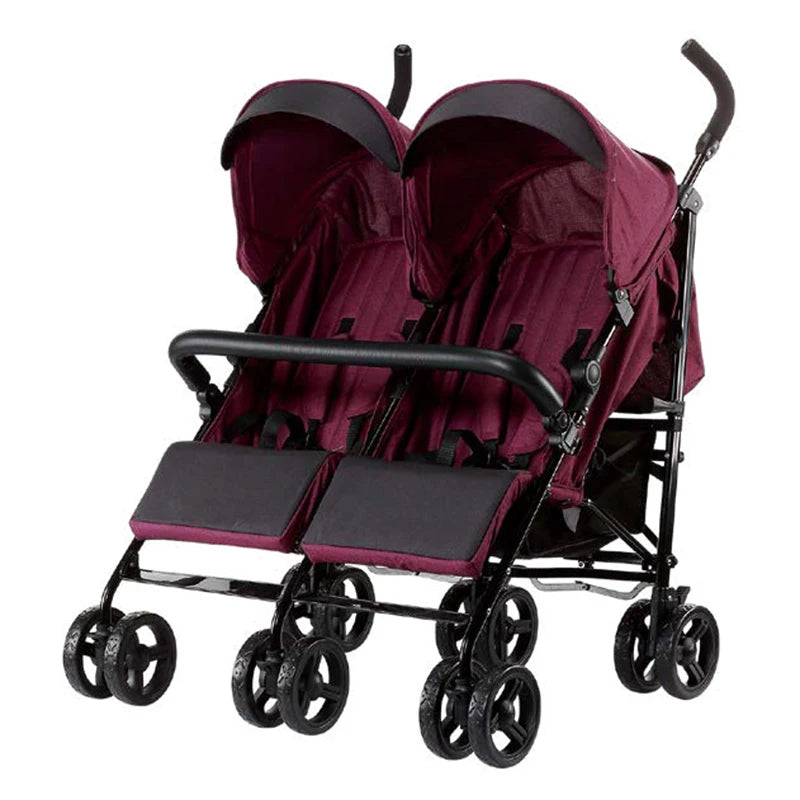 JMT-138058 Lightweight Twin Umbrella Stroller for Infants and Toddlers with Easy Fold and Adjustable Canopy