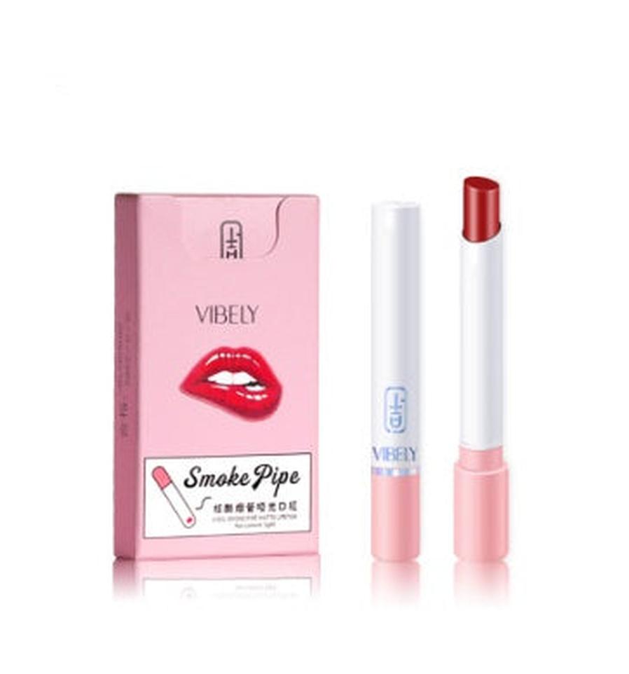 JMT-138186 Cool Smoke Tube Matte Lipstick - Versatile Application with 4 Color Options for Sensitive Skin