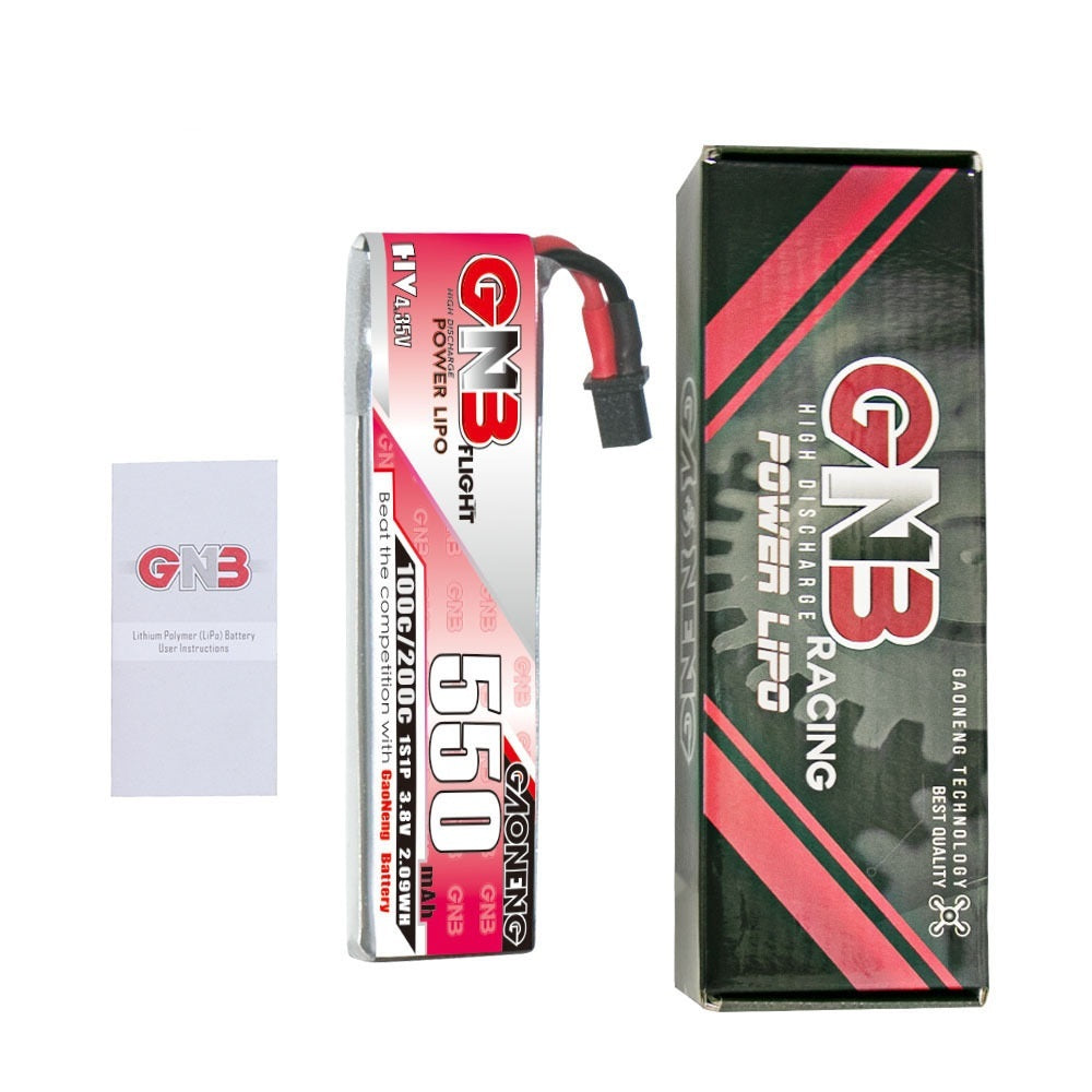 JMT-138250 High Energy 550mAh 1S 3.8V HV Lithium Battery with A30 Plug for Remote Control FPV UAV