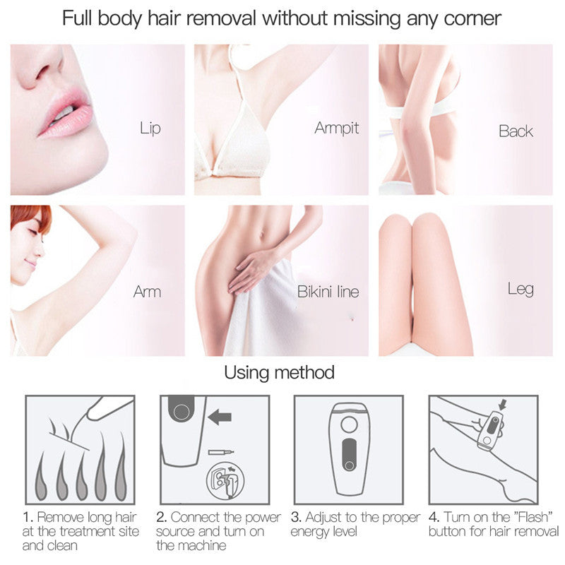 JMT-138314 IPL Laser Hair Removal Device for Whole Body Use with Multiple Adapter Options