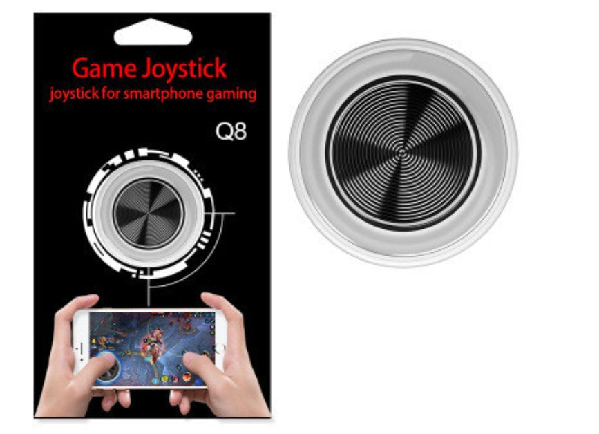 JMT-138378 Ultra-Thin Mobile Game Joystick Handle Q8 with Round Touch Screen Design for All Smartphones