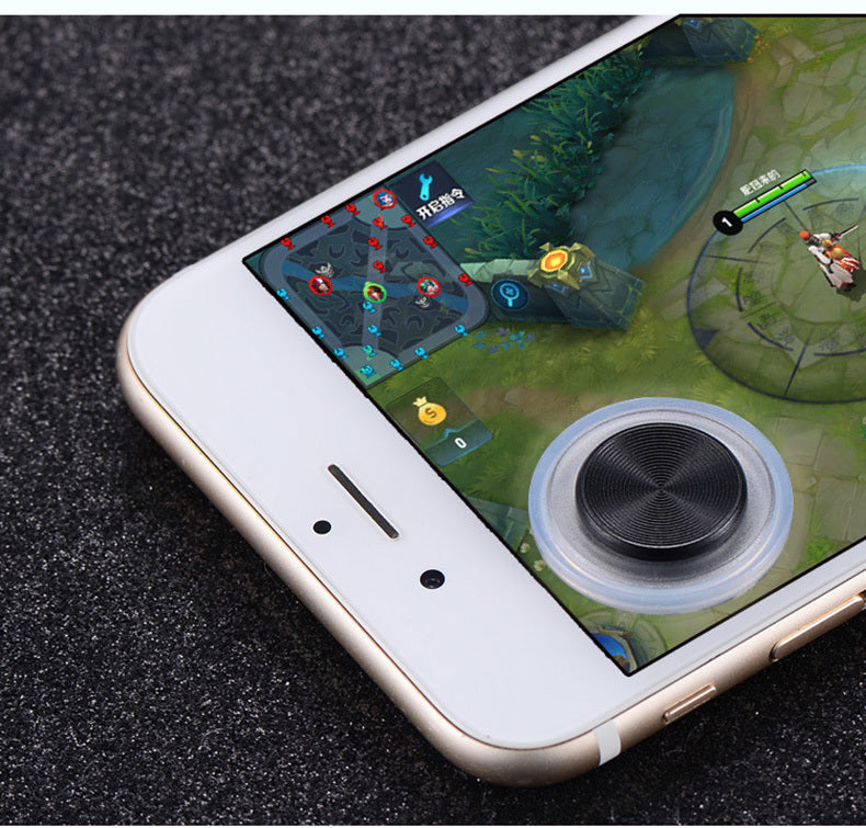 JMT-138378 Ultra-Thin Mobile Game Joystick Handle Q8 with Round Touch Screen Design for All Smartphones
