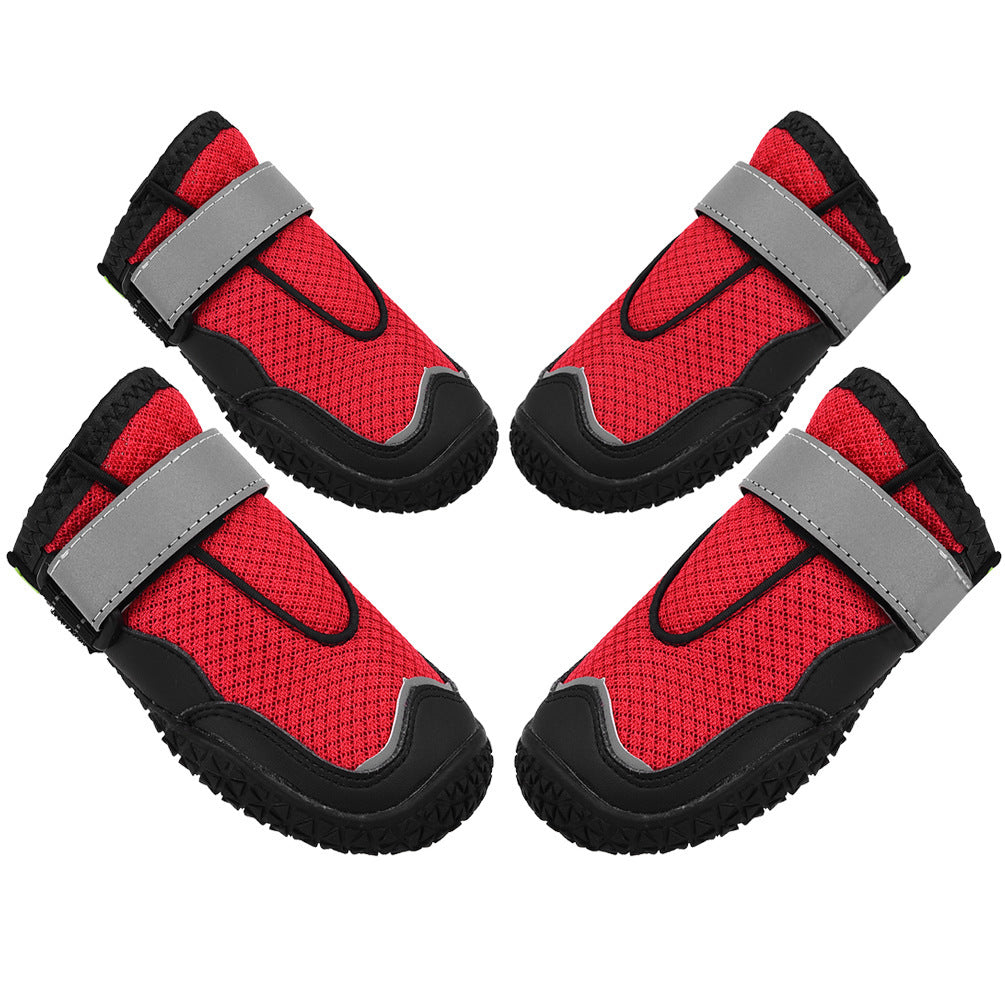 JMT-138698 Breathable and Wear-Resistant Dog Shoes with Rubber Outsole - Available in Various Sizes