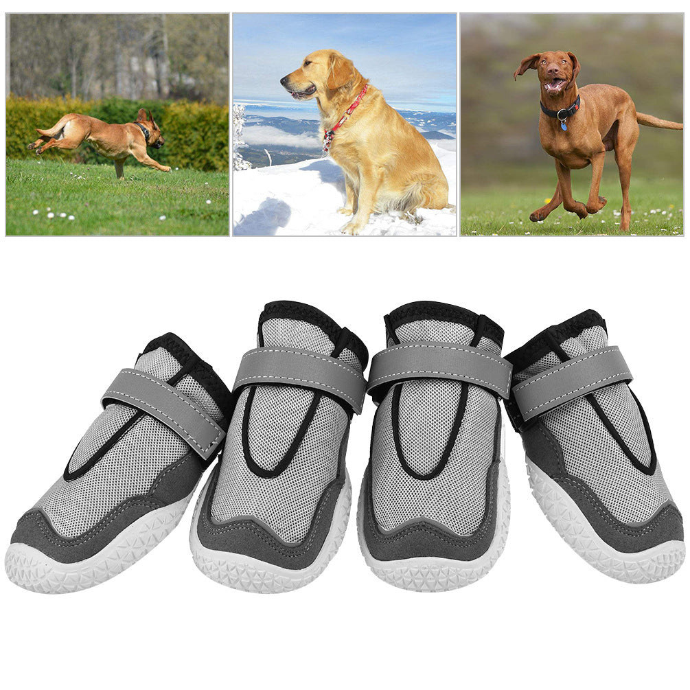 JMT-138698 Breathable and Wear-Resistant Dog Shoes with Rubber Outsole - Available in Various Sizes