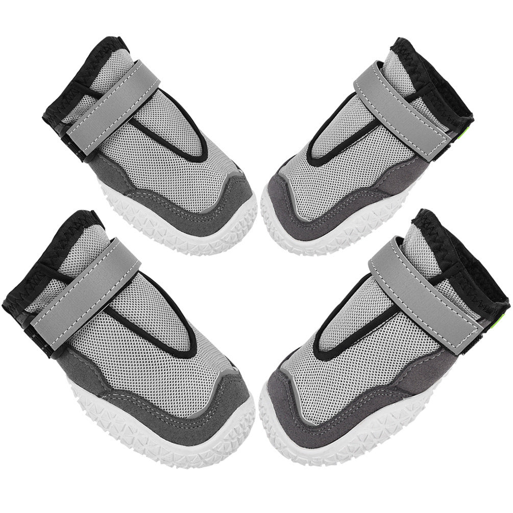 JMT-138698 Breathable and Wear-Resistant Dog Shoes with Rubber Outsole - Available in Various Sizes