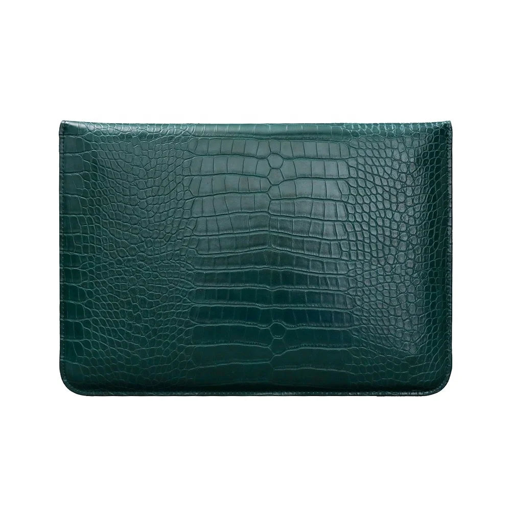 JMT-138890 Portable PU Leather Tablet and Laptop Sleeve Bag with Stand for 11 to 15 Inch Devices