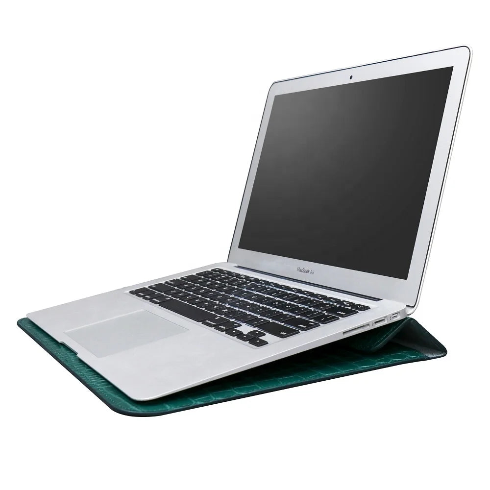 JMT-138890 Portable PU Leather Tablet and Laptop Sleeve Bag with Stand for 11 to 15 Inch Devices