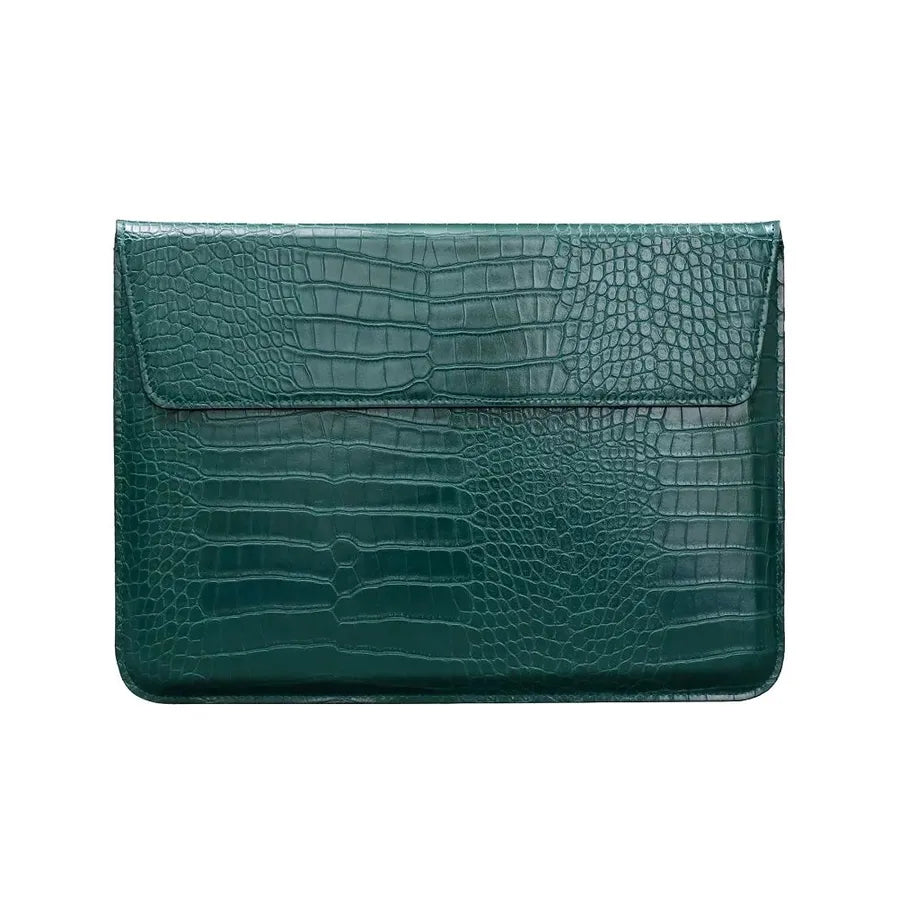 JMT-138890 Portable PU Leather Tablet and Laptop Sleeve Bag with Stand for 11 to 15 Inch Devices