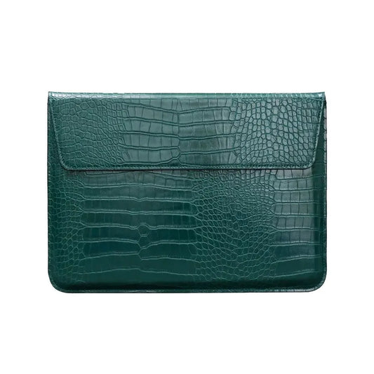JMT-138890 Portable PU Leather Tablet and Laptop Sleeve Bag with Stand for 11 to 15 Inch Devices
