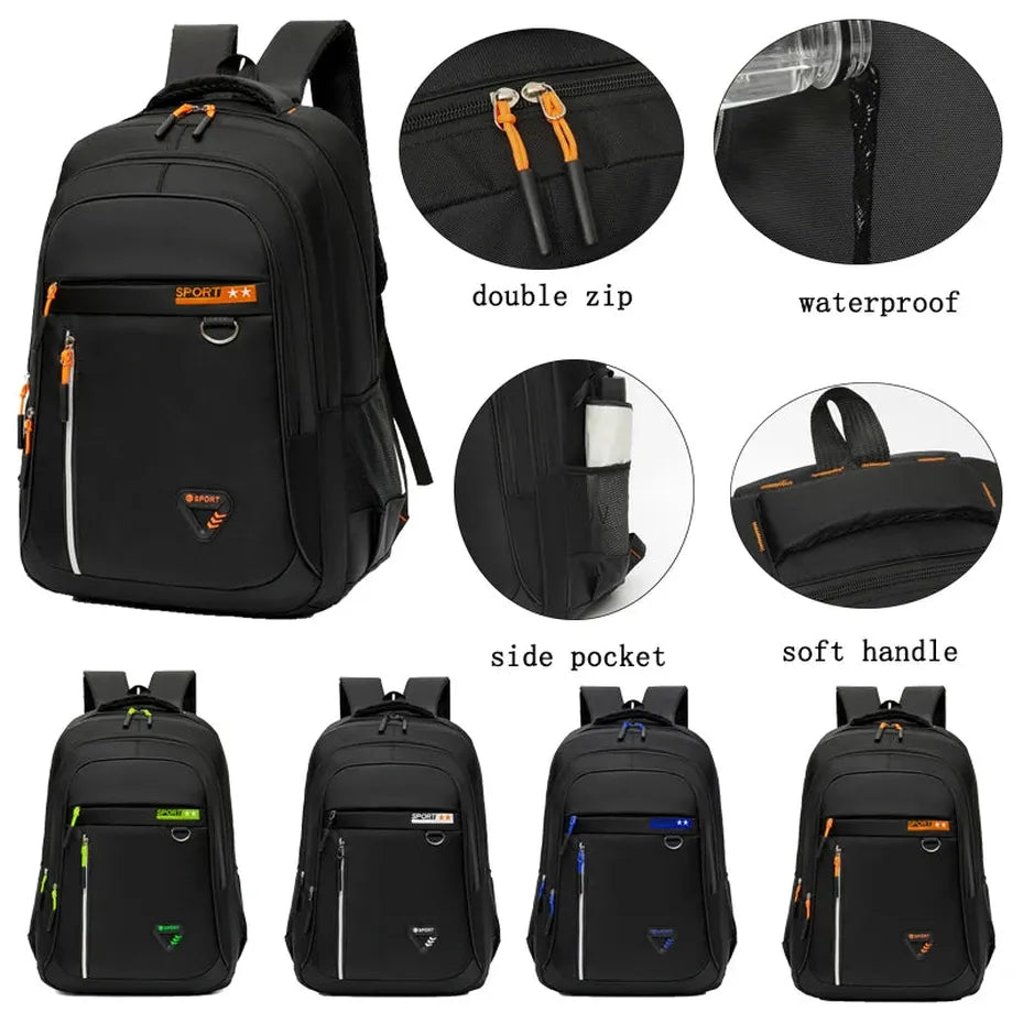 JMT-138890 Waterproof Laptop Travel Backpack - Large Capacity Casual Daypack for College and School