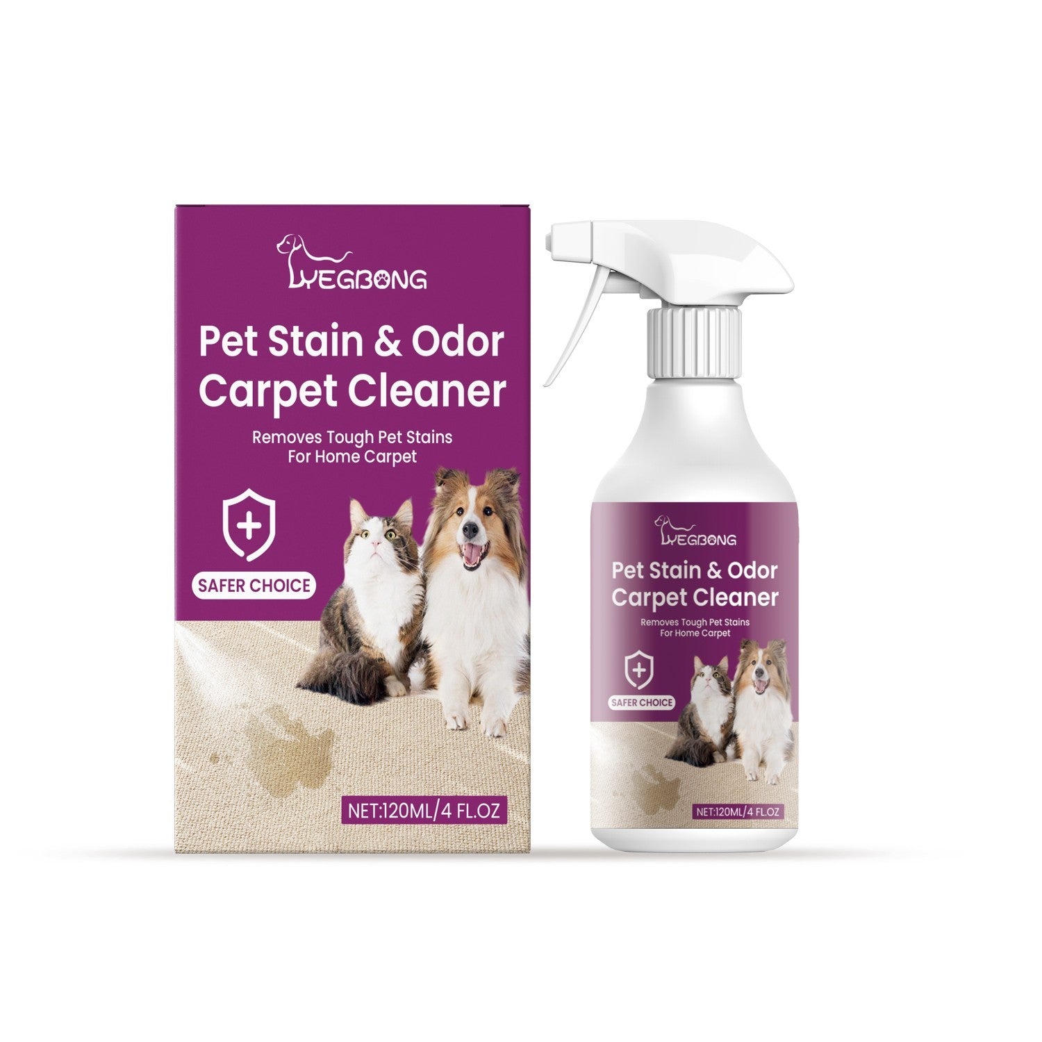 JMT-139146 Effective Pet Stain Carpet Cleaner - 120ML for Easy Removal of Hard-to-Remove Stains