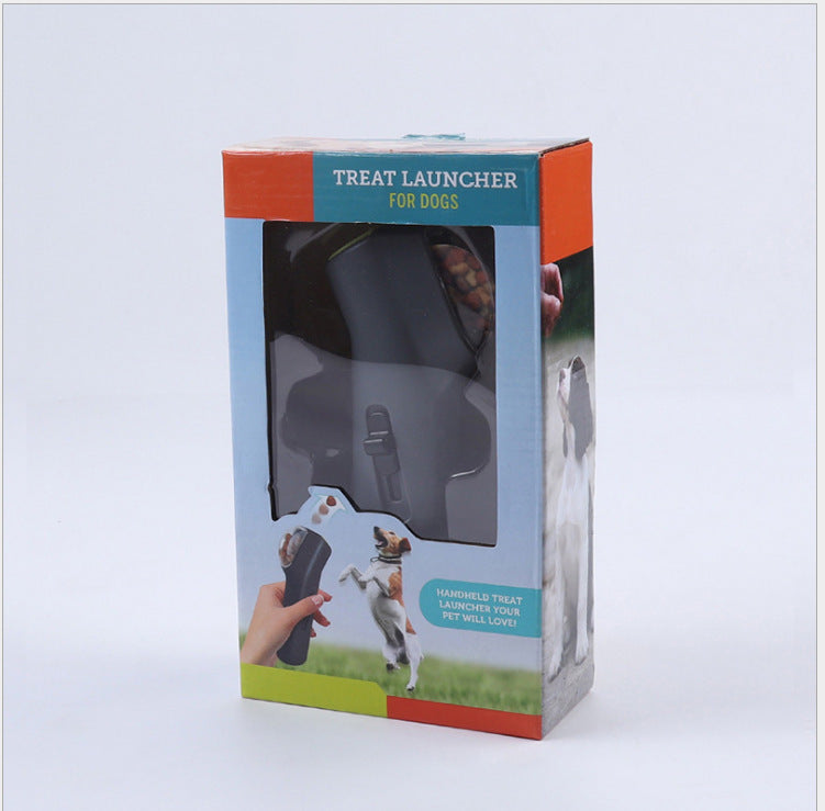 JMT-139210 Pet Snack Launcher for Outdoor Training - Easy to Clean, Simple Operation, Transparent Food Storage