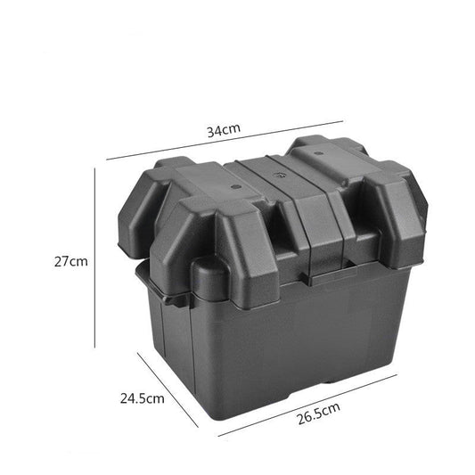 JMT-139402 Portable Universal Battery Storage Box - Available in Small and Large Sizes, Durable PP Material, Double Fixing with Strap and Screw