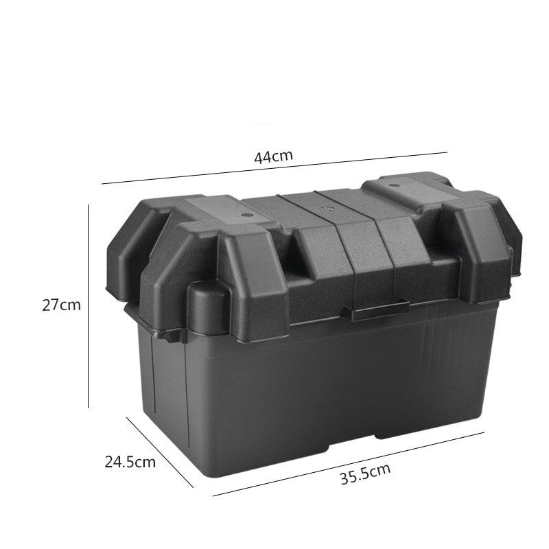 JMT-139402 Portable Universal Battery Storage Box - Available in Small and Large Sizes, Durable PP Material, Double Fixing with Strap and Screw