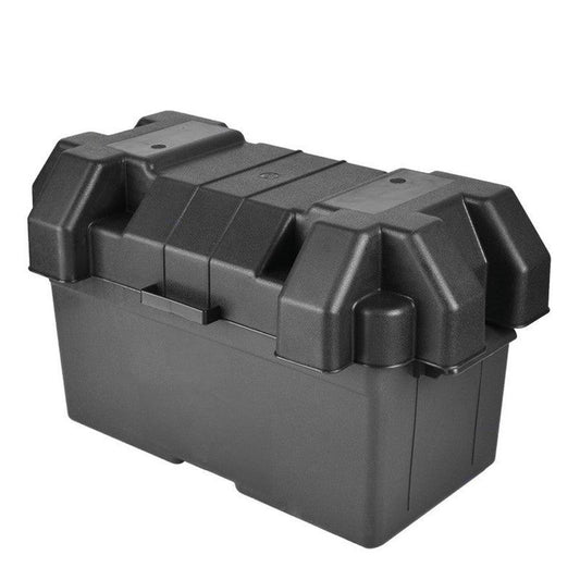 JMT-139402 Portable Universal Battery Storage Box - Available in Small and Large Sizes, Durable PP Material, Double Fixing with Strap and Screw