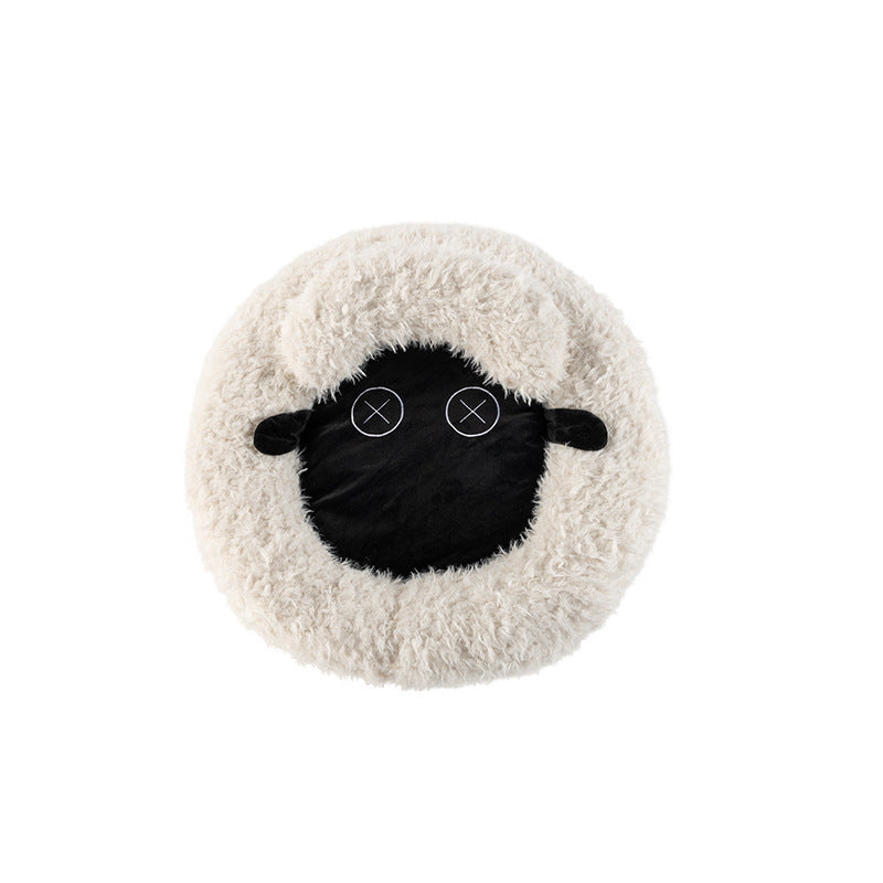 JMT-139530 Cozy Winter Round Cat Bed for Ultimate Comfort and Warmth