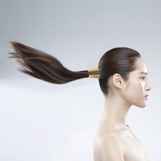 JMT-139594 Toothy Imitation Metal Hair Tie with Electroplating - All-Match Fashion for Women in Various Colors