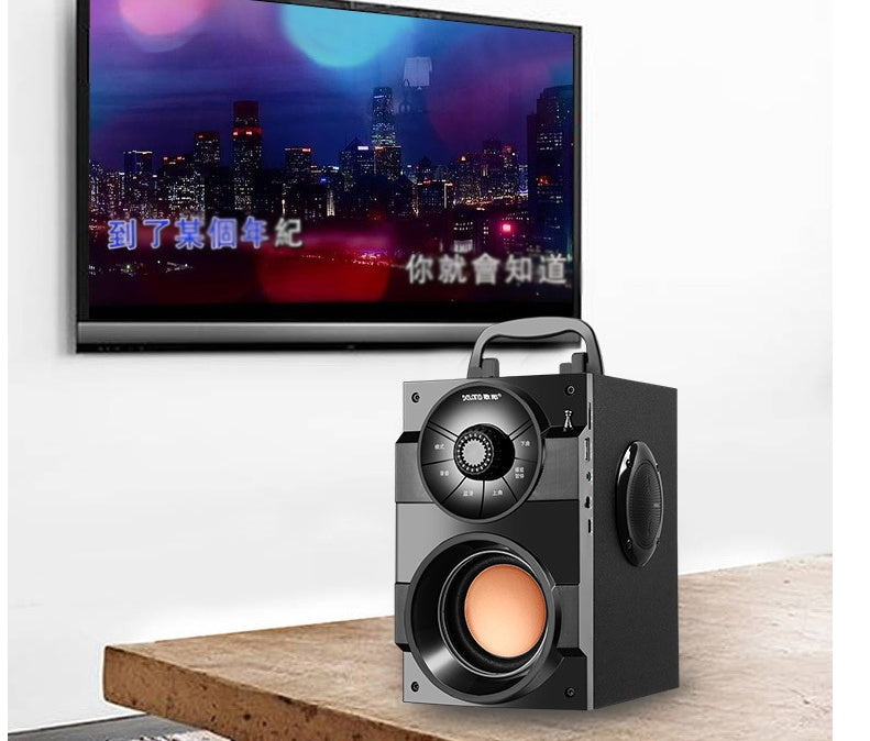 JMT-139722 Portable Mini Home Audio System with Subwoofer and USB Power Supply