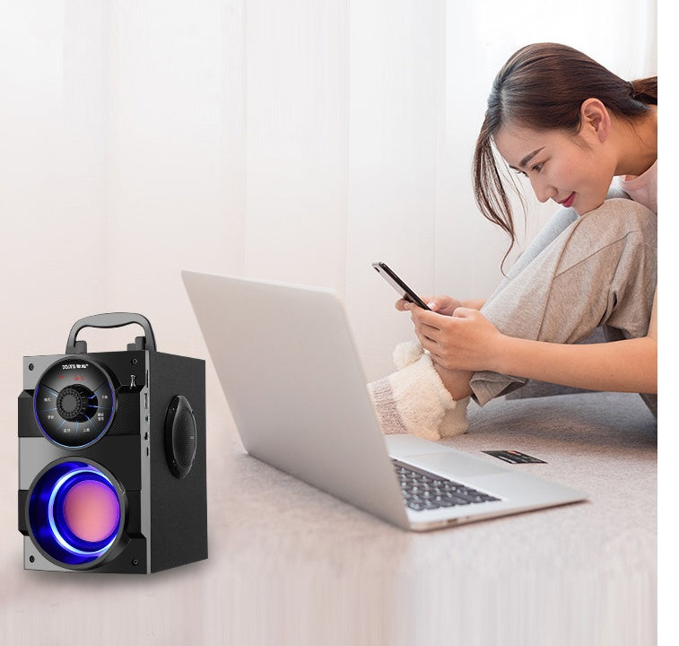 JMT-139722 Portable Mini Home Audio System with Subwoofer and USB Power Supply
