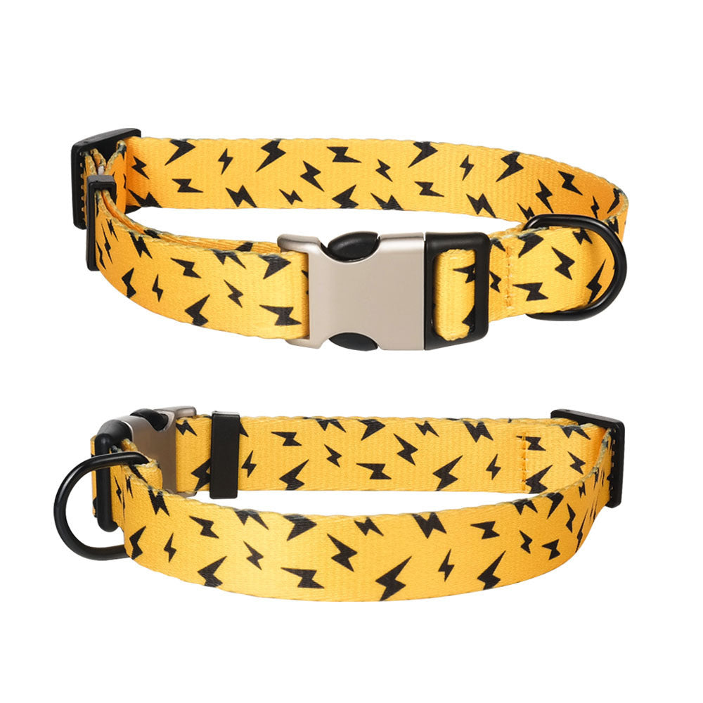 JMT-139722 Stylish Pet Collar with Metal Buckle and Unique Design Options