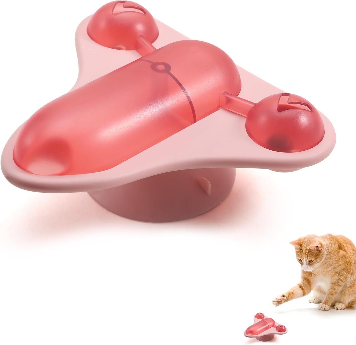 JMT-140042 Interactive Pet Puzzle Toy with Bell and Snack Dispenser for Cats, Dogs, and Small Pets
