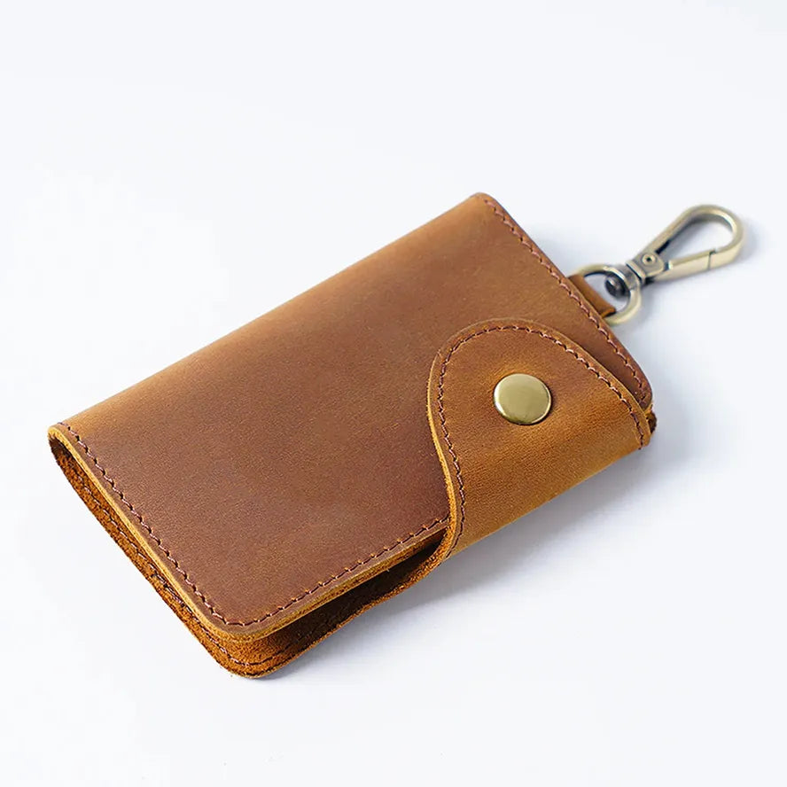 JMT-140106 Handmade Leather Multi-functional Key Case and Card Holder for Men and Women