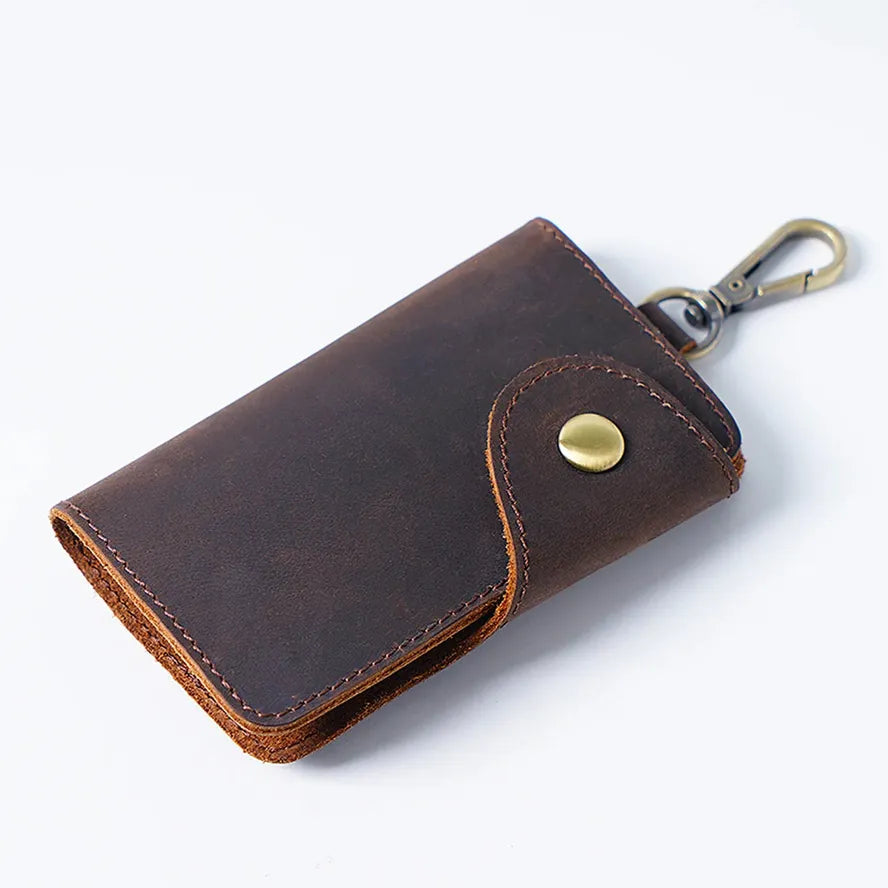 JMT-140106 Handmade Leather Multi-functional Key Case and Card Holder for Men and Women