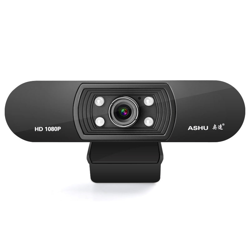 JMT-140234 HD Webcam with Built-In Microphone, 1920x1080 Resolution, Adjustable Focus, Compatible with Multiple Platforms