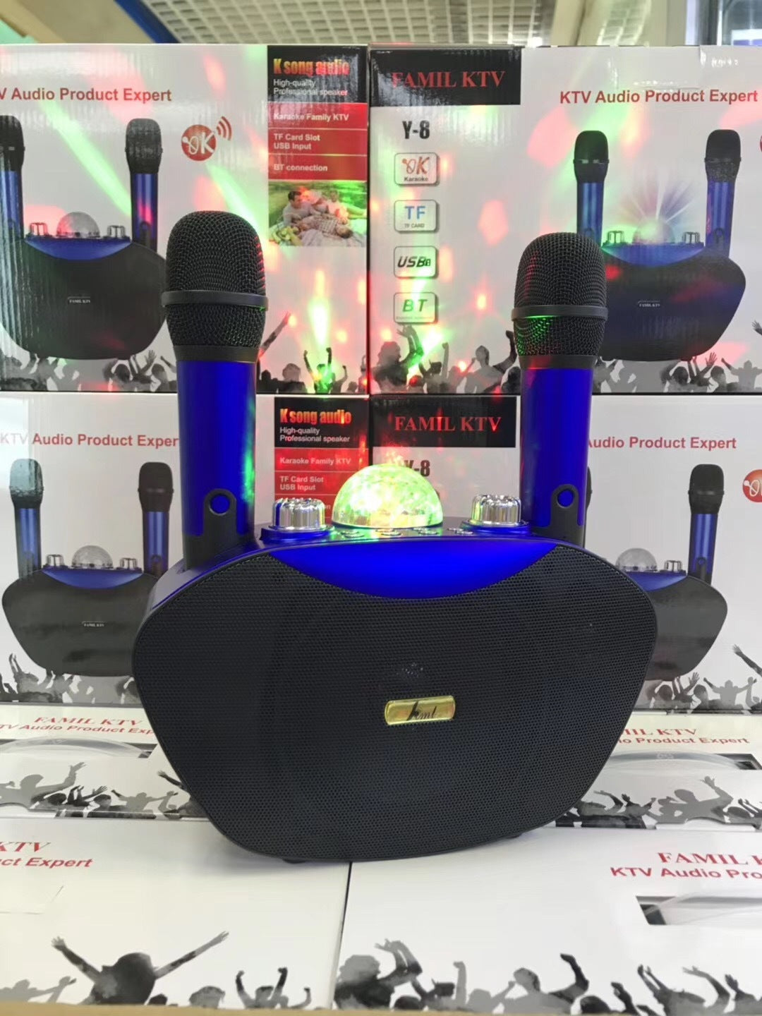 JMT-140554 Family Karaoke Microphone Y-8 with Live Broadcast Function and USB Power Supply