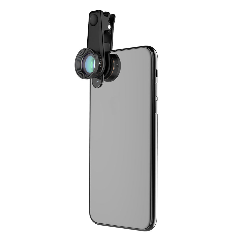 JMT-141386 6 in 1 Universal Mobile Phone Camera Lens Kit with Fisheye, Wide Angle, Macro, Telephoto, CPL, and Star Filter