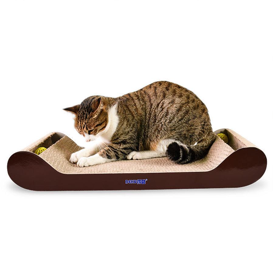 JMT-141386 Cat Sofa - Corrugated Paper Cat Grinding Toy, Dimensions 50 x 24.5 x 13.5 cm