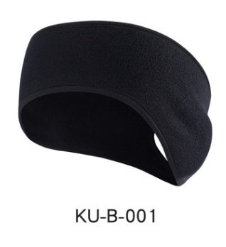 JMT-141898 Fleece-Lined Sports Headband for Running and Yoga, Ear Coverage and Ponytail Compatibility