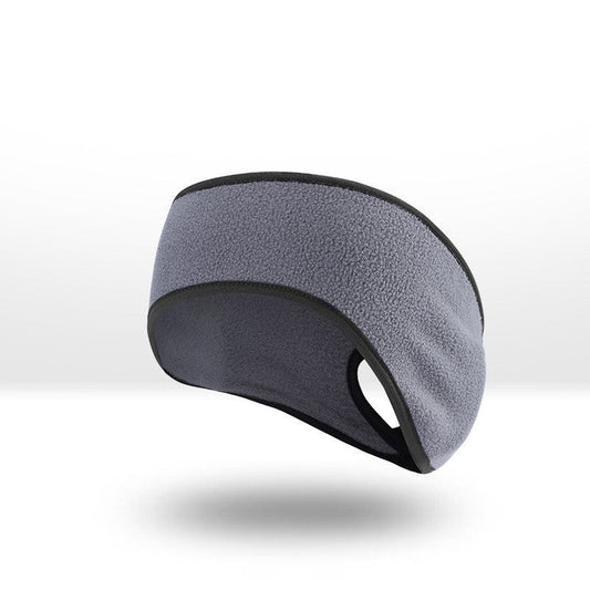 JMT-141898 Fleece-Lined Sports Headband for Running and Yoga, Ear Coverage and Ponytail Compatibility
