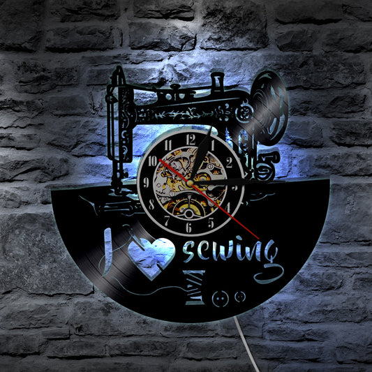 JMT-142026 Vinyl Record Wall Clock – Retro Home Decor for Music Lovers