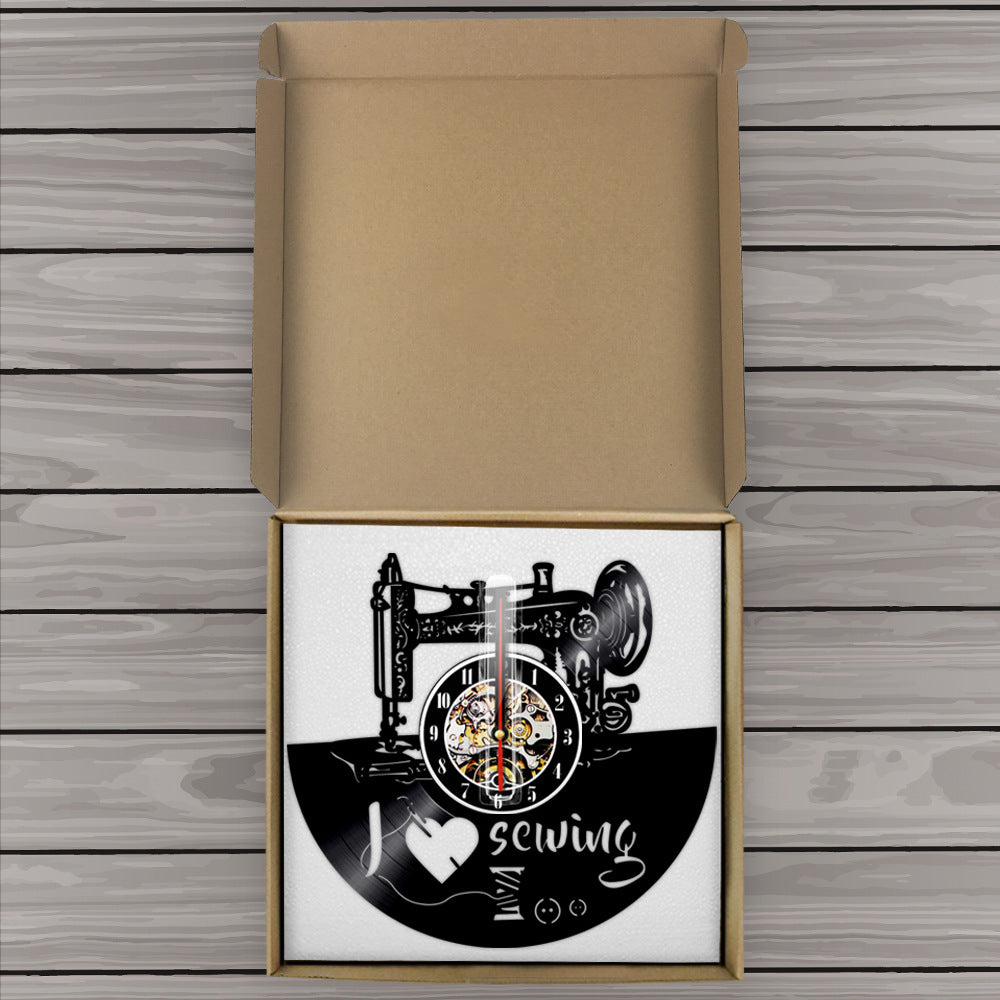 JMT-142026 Vinyl Record Wall Clock – Retro Home Decor for Music Lovers