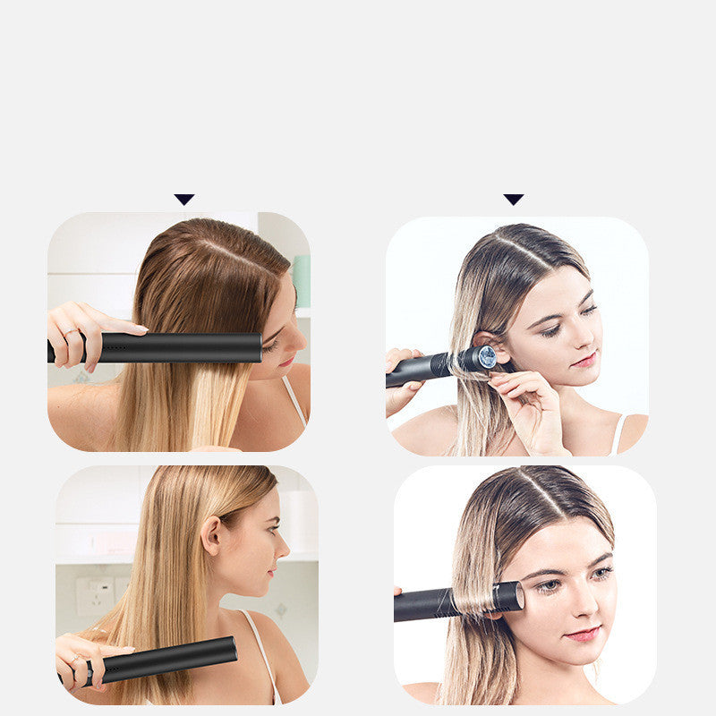 JMT-142666 Dual-Purpose Ceramic Curling Iron for Straightening and Curling - 21mm-30mm Diameter, Fast Heating