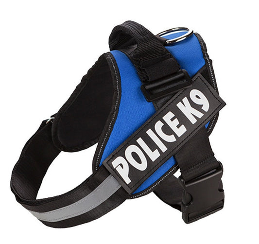 JMT-142858 K9 Explosion-Proof Oxford Cloth Dog Harness with Adjustable Chest Straps - Multiple Sizes Available
