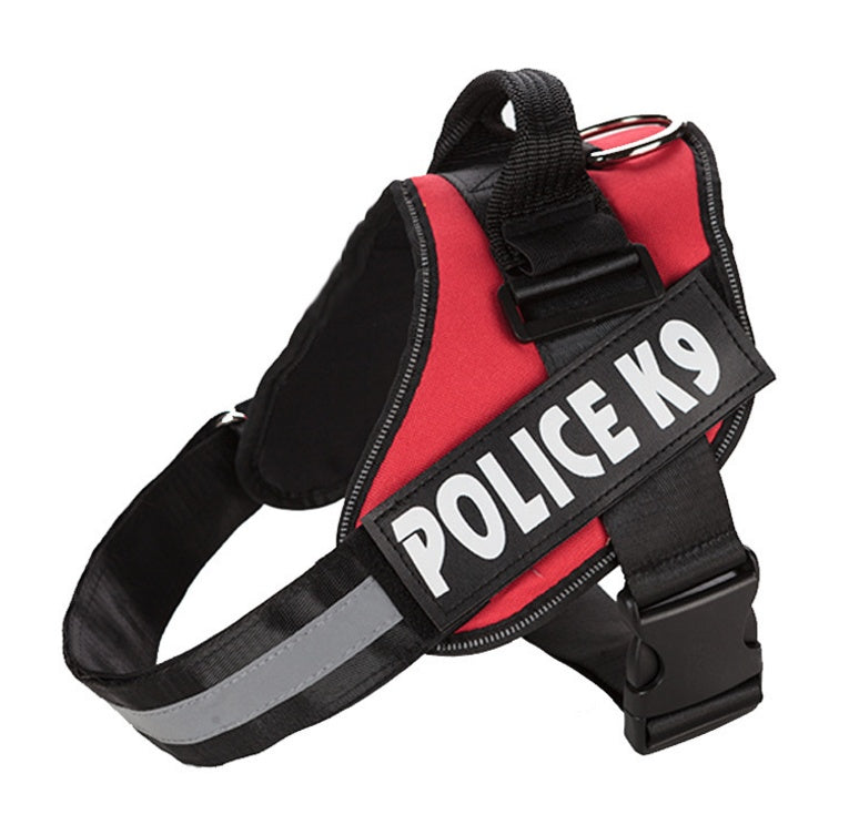 JMT-142858 K9 Explosion-Proof Oxford Cloth Dog Harness with Adjustable Chest Straps - Multiple Sizes Available