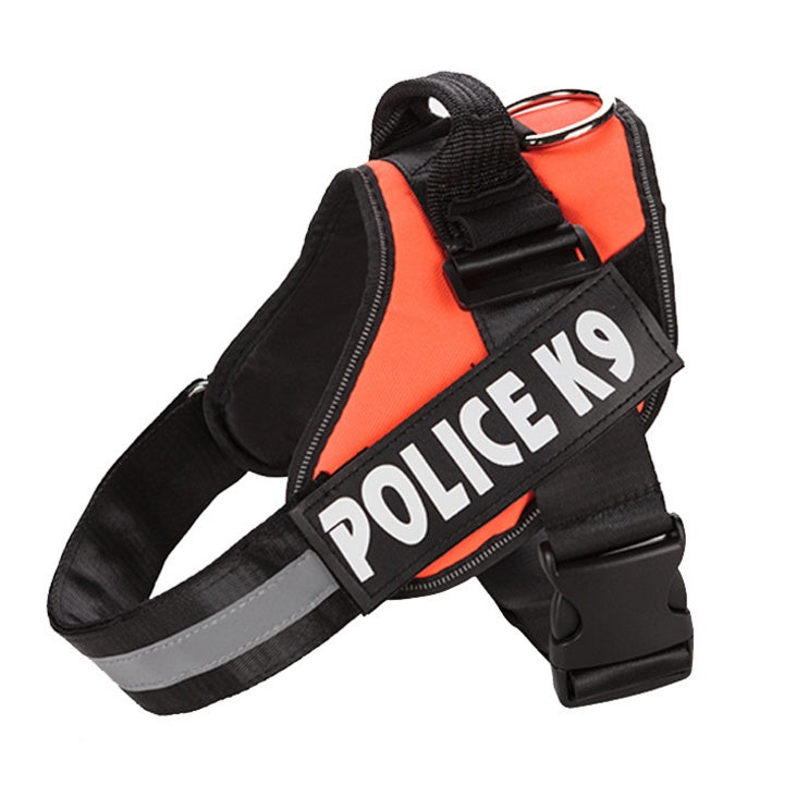 JMT-142858 K9 Explosion-Proof Oxford Cloth Dog Harness with Adjustable Chest Straps - Multiple Sizes Available