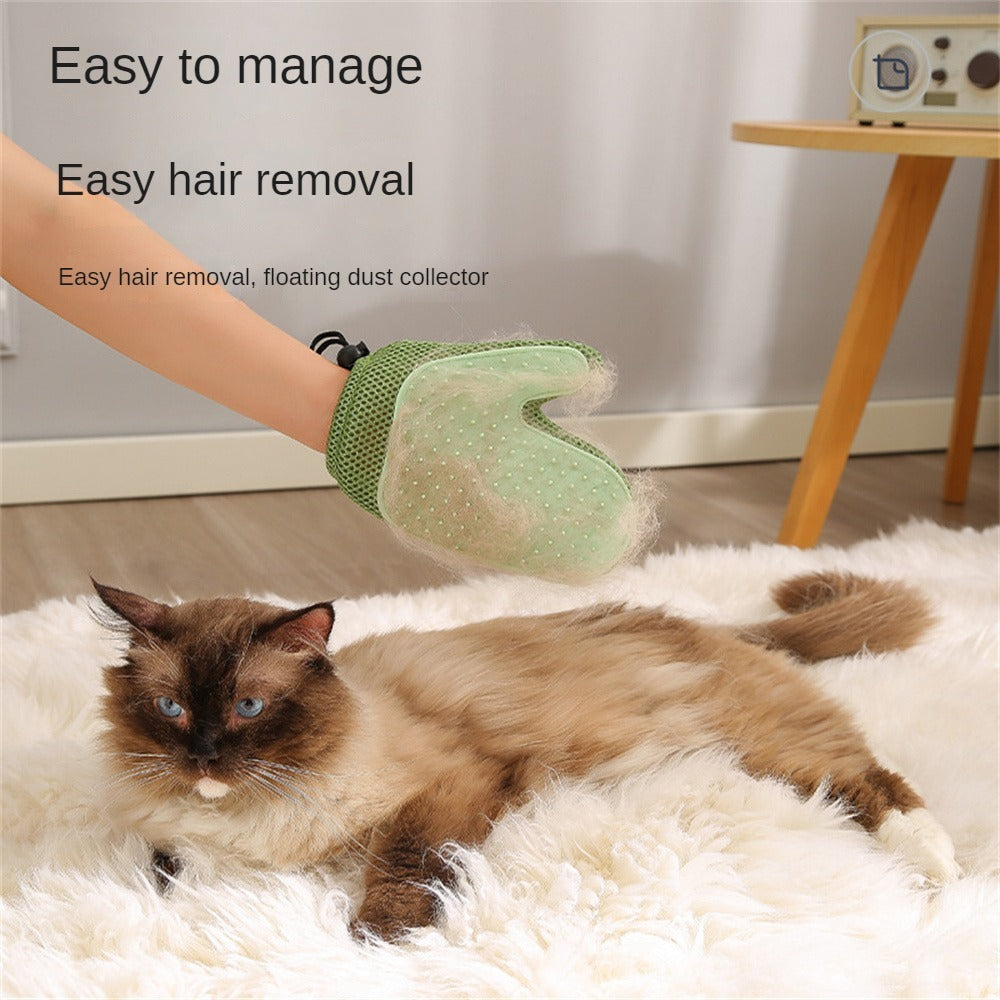 JMT-143498 Pet Grooming Glove for Hair Removal and Bathing – Effective Mitt for Shedding and Daily Care