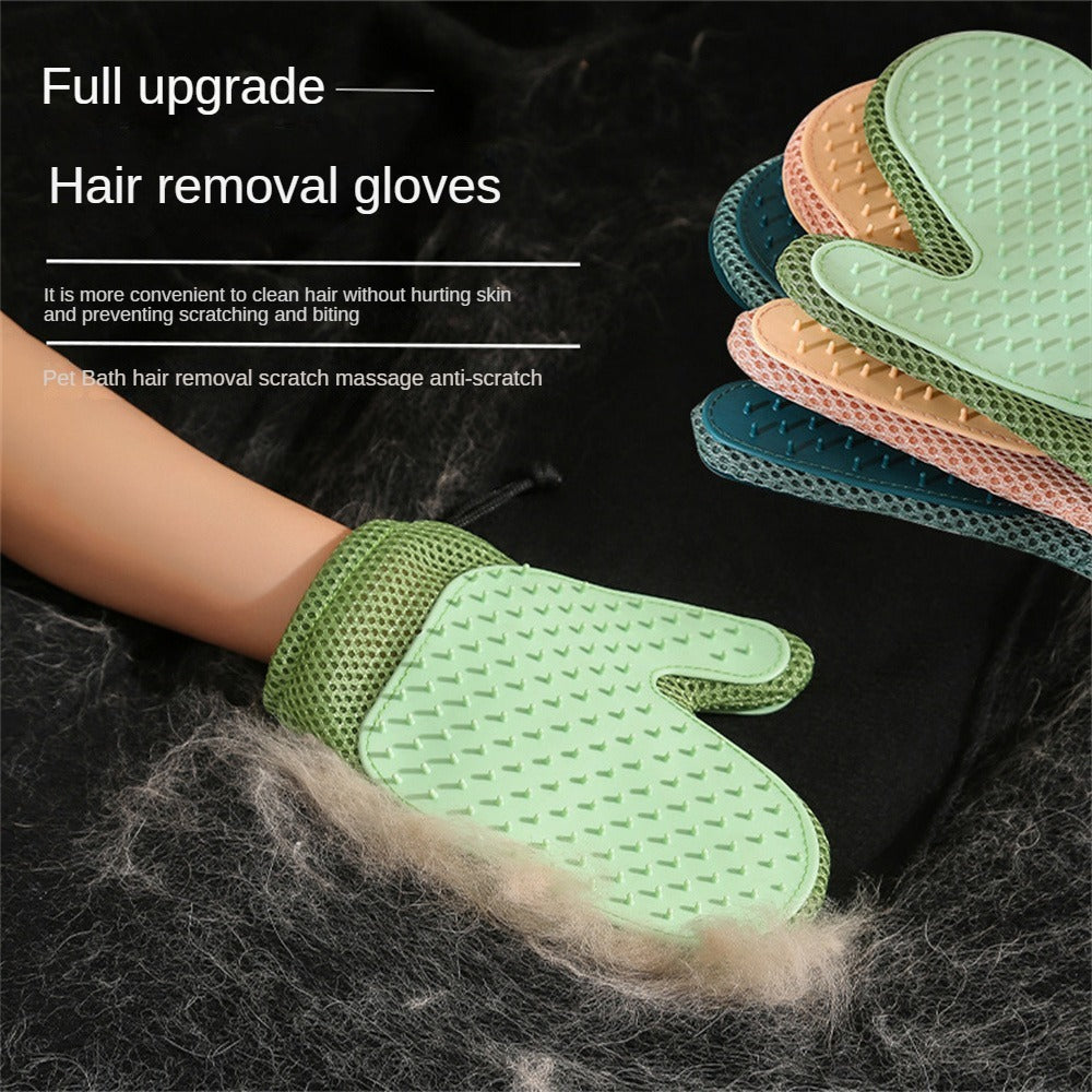 JMT-143498 Pet Grooming Glove for Hair Removal and Bathing – Effective Mitt for Shedding and Daily Care