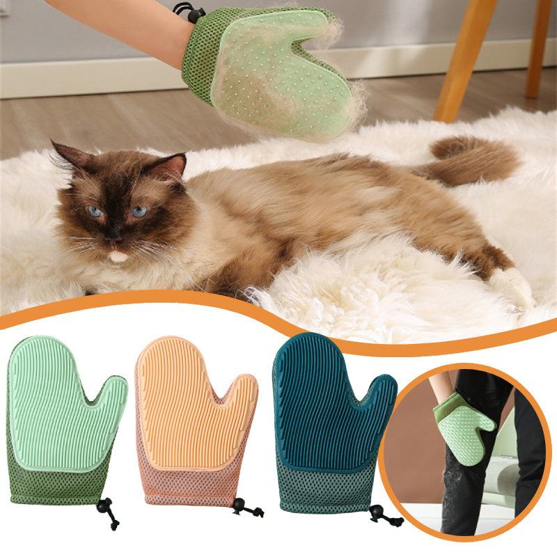 JMT-143498 Pet Grooming Glove for Hair Removal and Bathing – Effective Mitt for Shedding and Daily Care