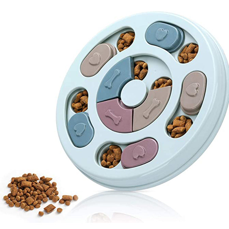 JMT-143690 Interactive Dog Puzzle Feeding Bowl - PP Material, 25x24.5x3.5cm, 330g