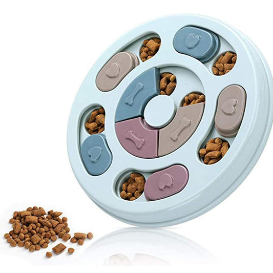 JMT-143690 Interactive Dog Puzzle Feeding Bowl - PP Material, 25x24.5x3.5cm, 330g