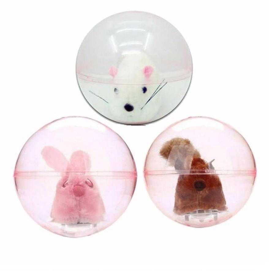 JMT-143818 Plush Small Animal Ball Toy for Hamsters, Squirrels, and Rabbits - 12.5cm