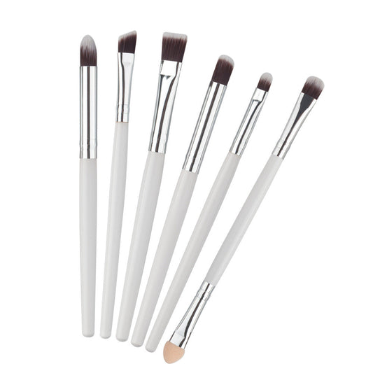 JMT-143946 6-Piece Essential Eye Makeup Brush Set for Eyeshadow, Eyebrow, Lip, and Eyeliner Applications