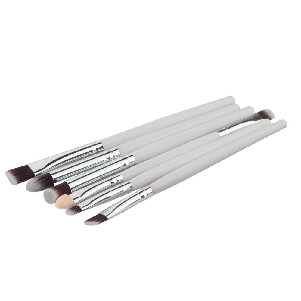 JMT-143946 6-Piece Essential Eye Makeup Brush Set for Eyeshadow, Eyebrow, Lip, and Eyeliner Applications