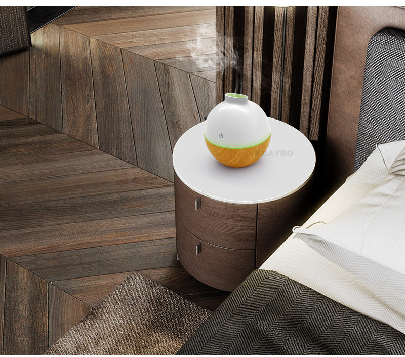 JMT-144010 Wood Grain Home Office Desk Humidifier with Silent Operation