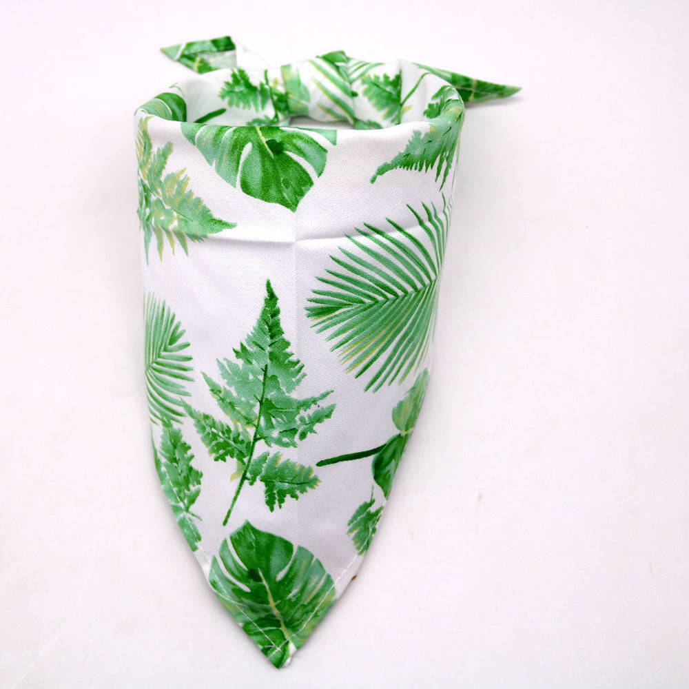 JMT-144138 Floral Design Cotton Pet Dog Saliva Towel in Various Colors