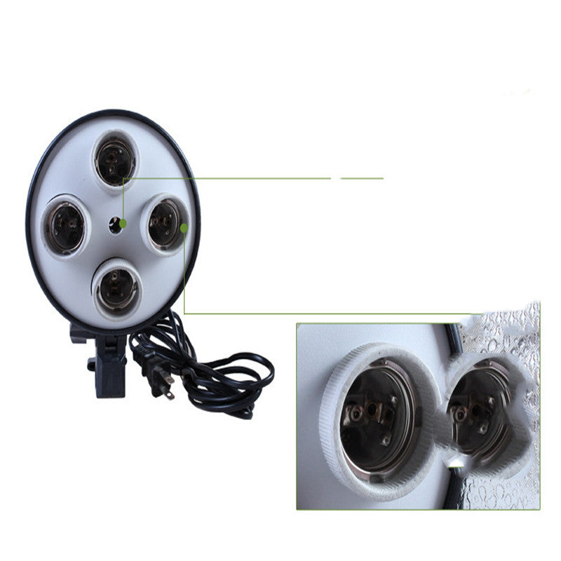 JMT-144202 Ceramic Quadruple Lamp Holder for Studio Photography Lighting
